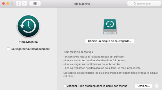 Comment faire une sauvegarde sur MAC ?